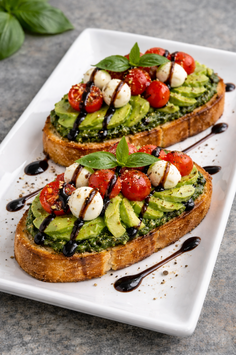 1avocado pesto bruscetta